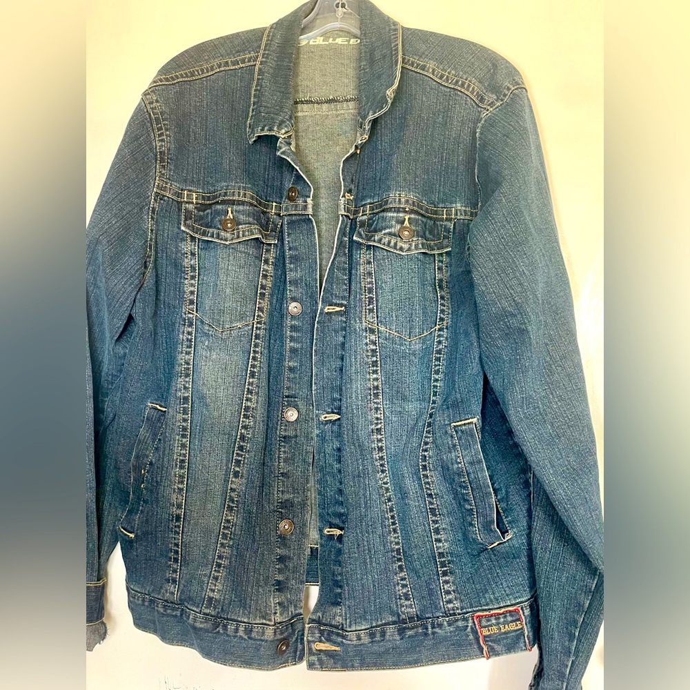 BLUE EAGLE Men’s Classic Blue Denim Jacket